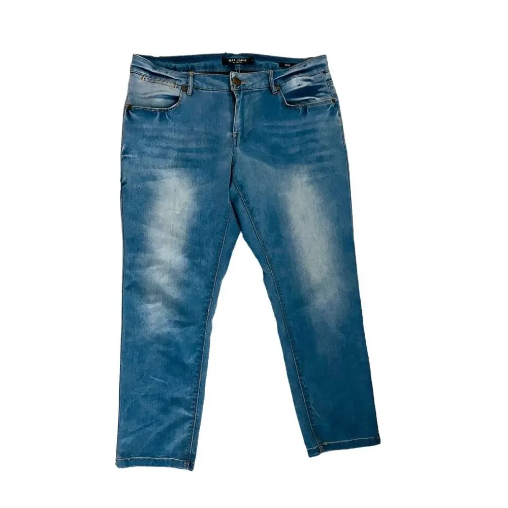 Max Jeans Light Blue Crop Size 12